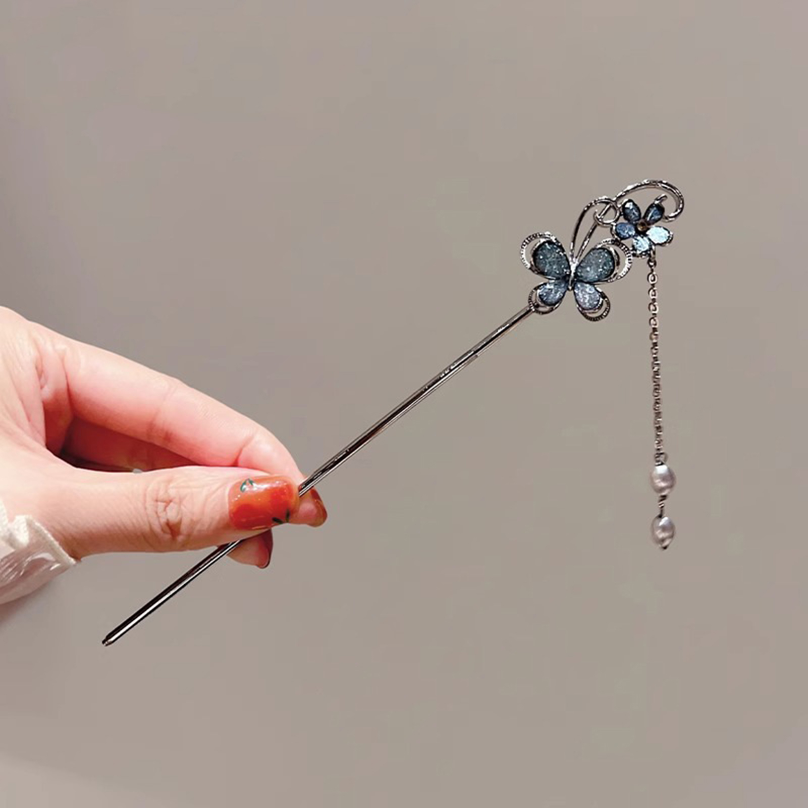 Hanbok Hair Pin - Butterfly Tassel Hairpin Hair Sticks Hairpin