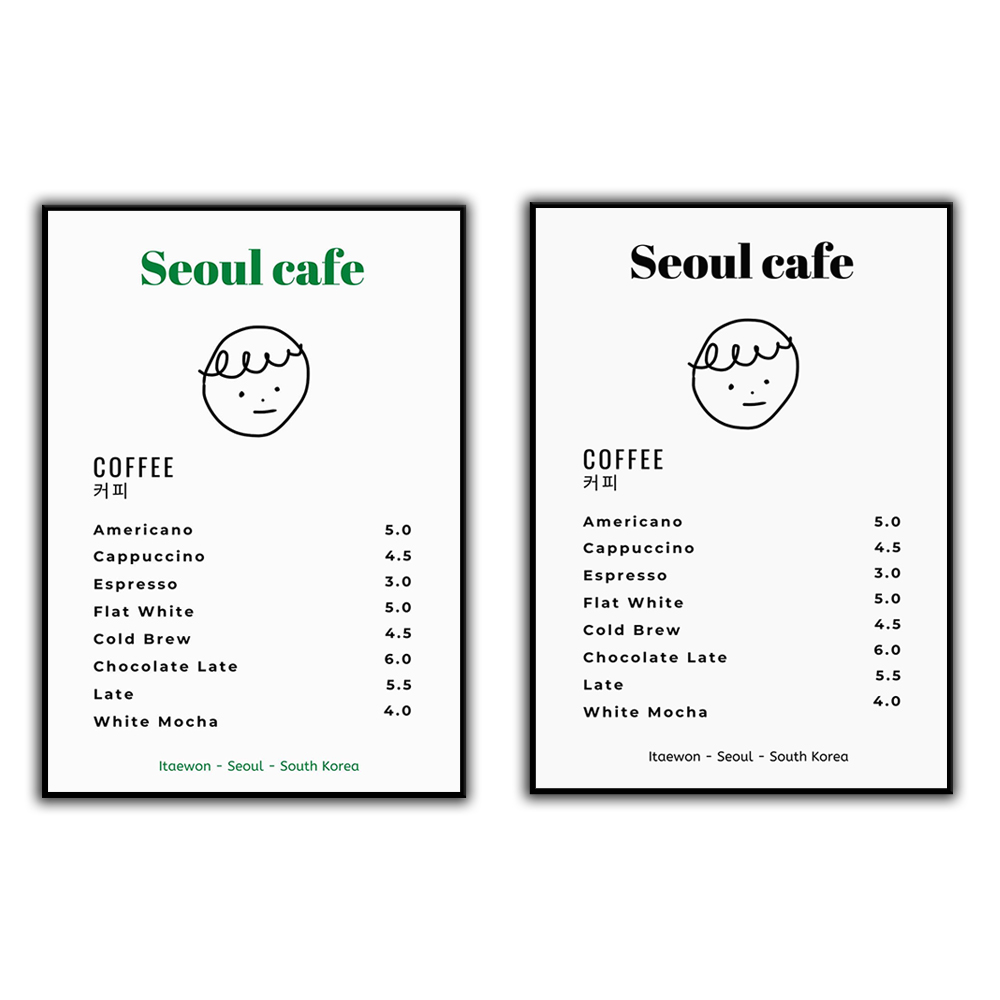 South Korea Lifestyle - Seoul Cafe Print Wall Art Printable