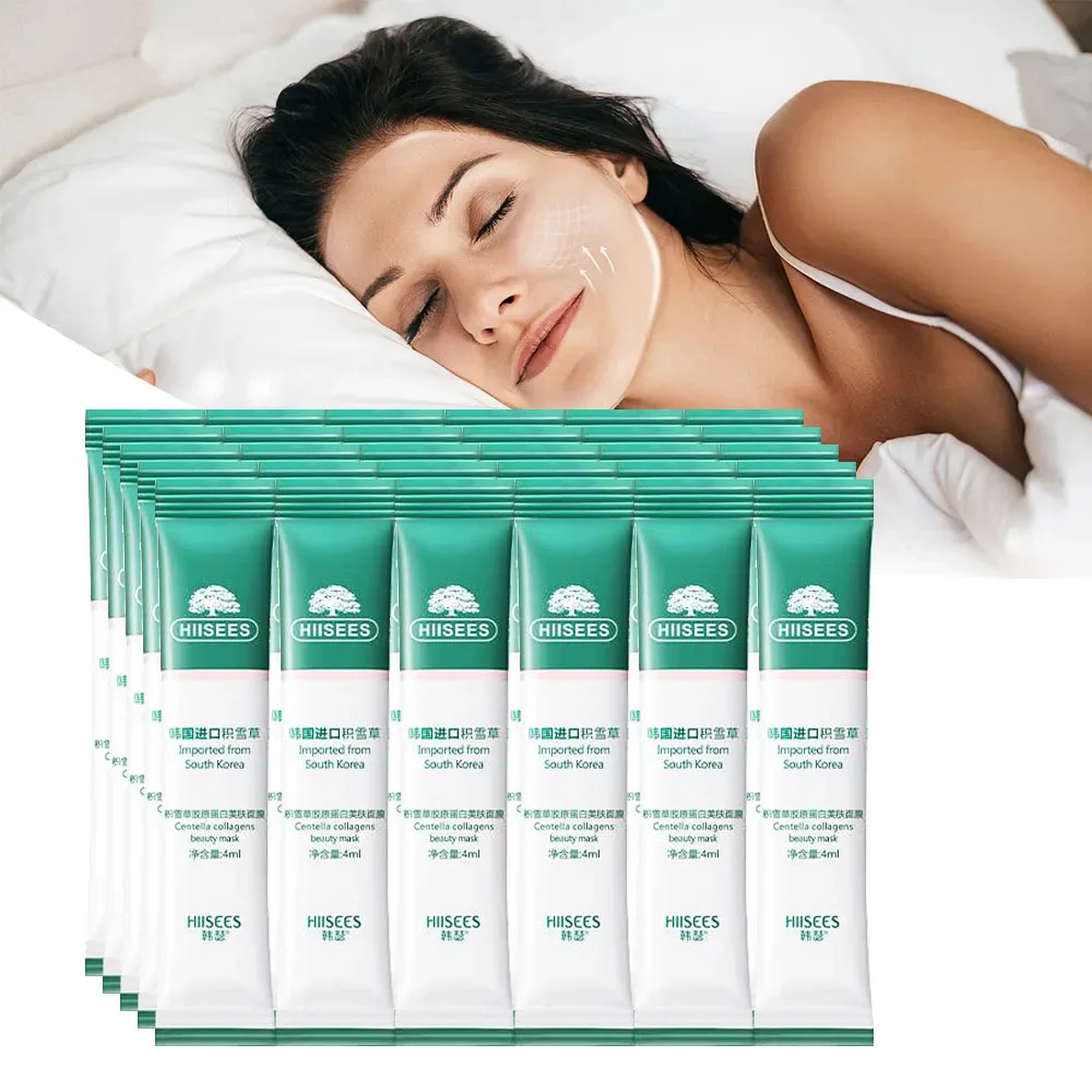 Korean Skincare Routine - 30pcs Centella Collagen Sleeping Facial Masks