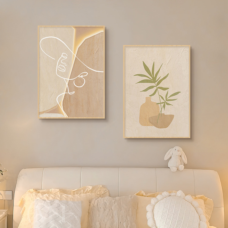 Wooden Cream Style Abstract Li - Korean Arts And Lifestyle recension och pris