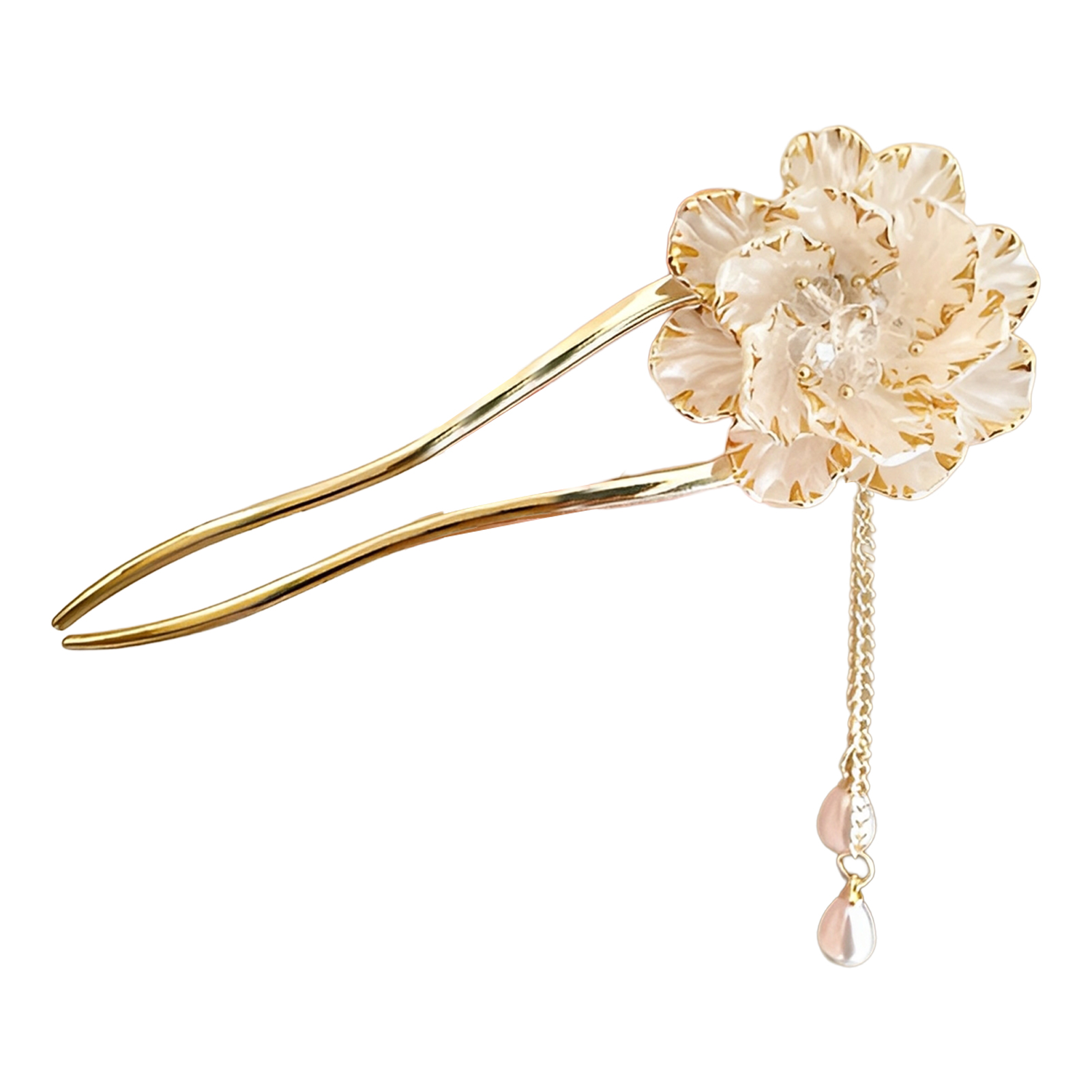 Elegant Hair Stick Peony Flowe - Hanbok Hair Pin recension och pris