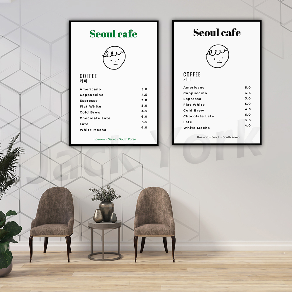 Seoul Cafe Print Wall Art Prin - South Korea Lifestyle recension och pris