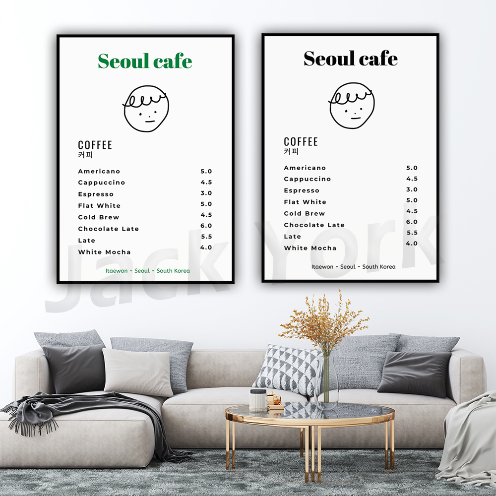 Seoul Cafe Print Wall Art Prin - South Korea Lifestyle recension och pris