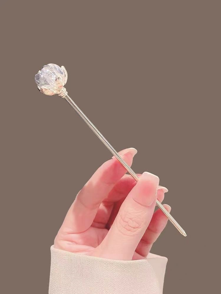 Crystal Lotus Hairpin for Wome - Hanbok Hair Pin recension och pris