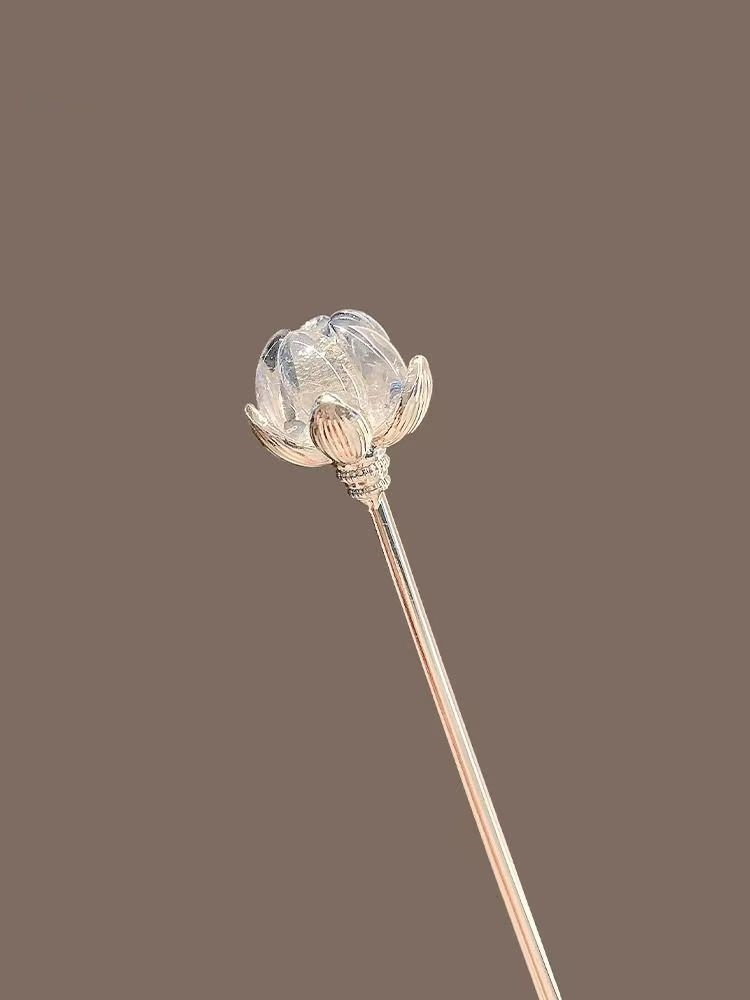 Crystal Lotus Hairpin for Wome - Hanbok Hair Pin recension och pris