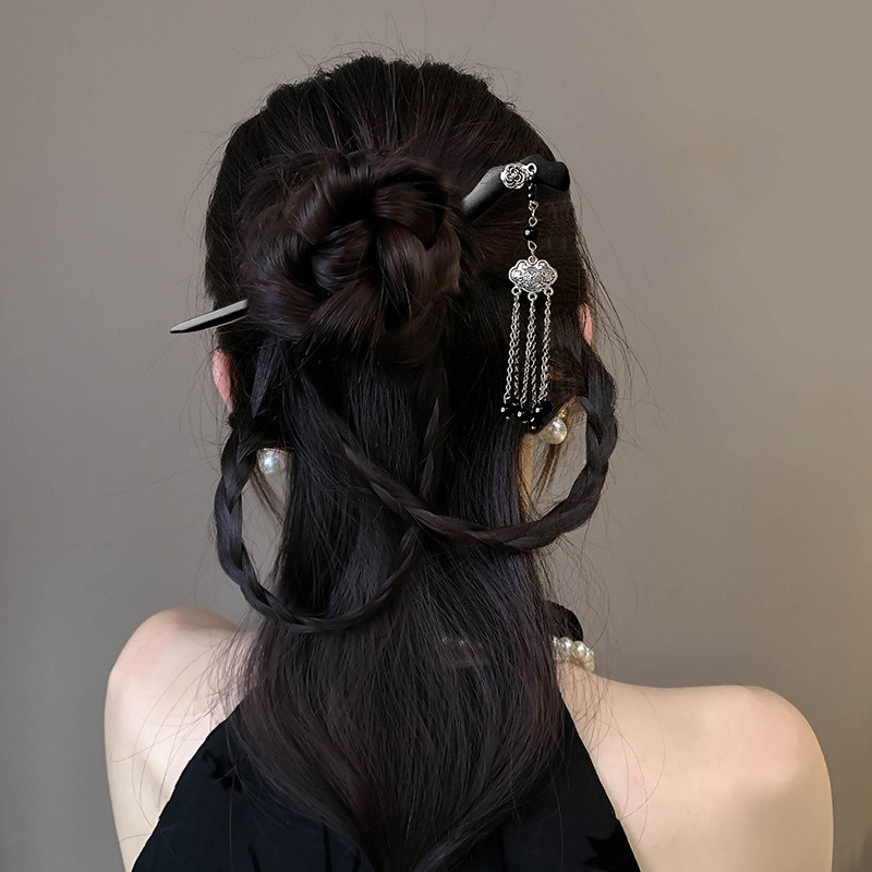1pc Chinese Ancient Style Ink  - Hanbok Hair Pin recension och pris